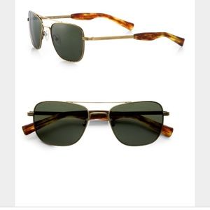 Mosley Tribes Gold/brown tortoise aviators