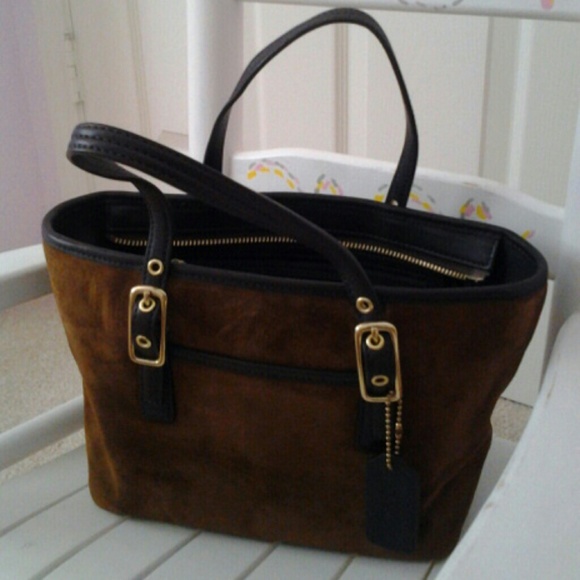 Coach suede bag