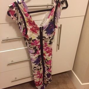 Bebe Floral Midi Dress