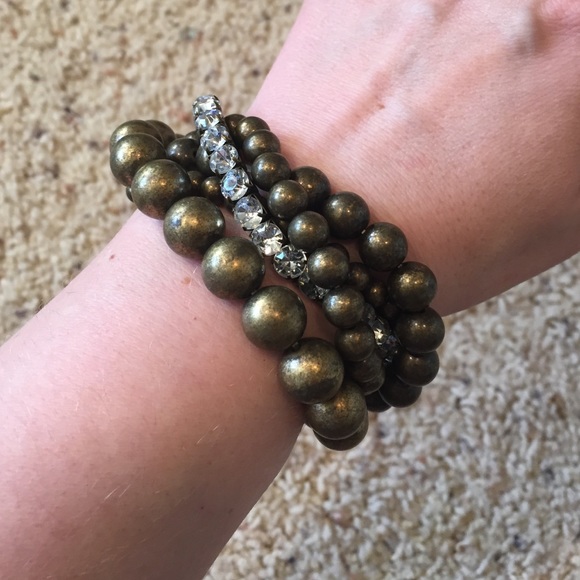 ✌️2 for $10/Express Five Interlocking Bronze Bracelets - Picture 2 of 2