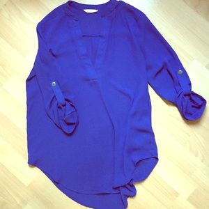 Lush Chiffon Tunic Top