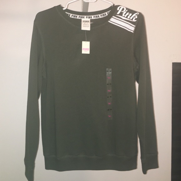 New with tags! VS Pink crew neck sweatshirt XS