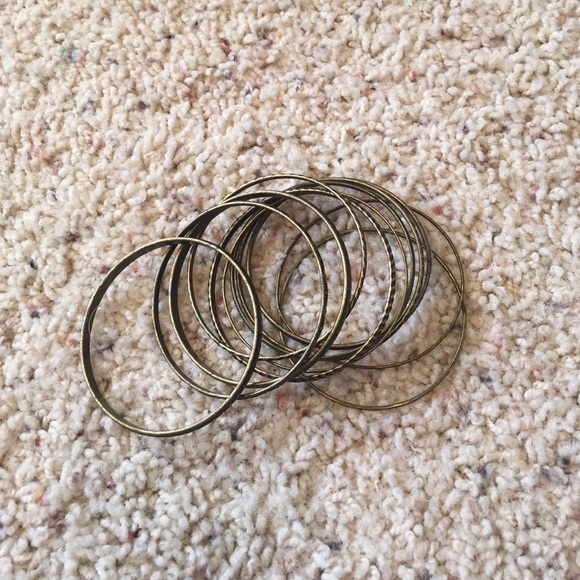 ✌️2 for $10/Express Eleven Bronze Bangles - Picture 2 of 2