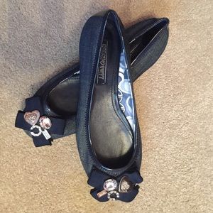 Coach Denim Flats.