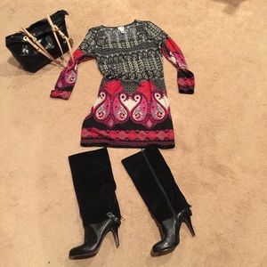 Super cute sweater dress, great for the holidays!