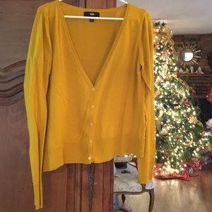 Yellow cardigan