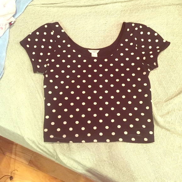 Polka dot crop top