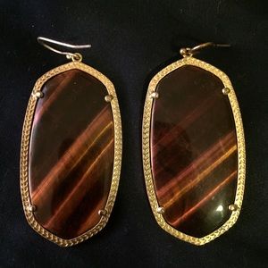 Red tigers eye Kendra Scott Danielle earrings