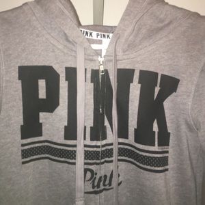 New without tags!! VS Pink zip-up hoodie! XS