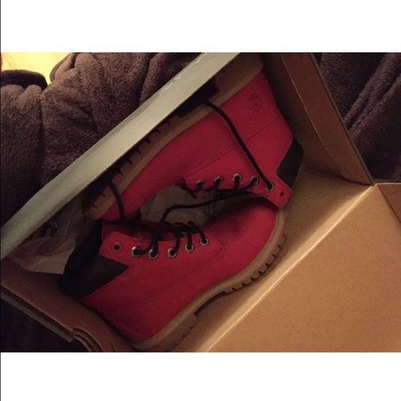 Red Timberland Boots