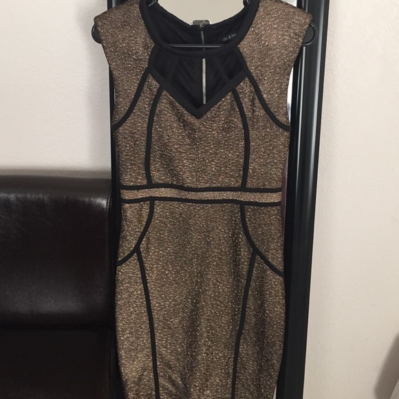 Black/Copper Dress S - Picture 1 of 4