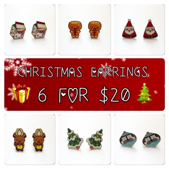 Christmas Earrings Bundle Gift NWT RETAIL - Picture 1 of 2