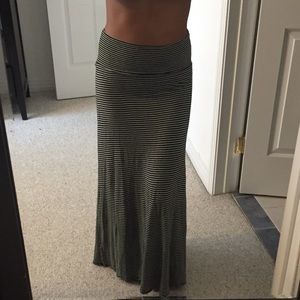 Bundle of Three Striped Maxi Skirts