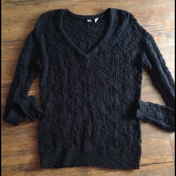 Urban Outfitters Black Loose Knit Sweater