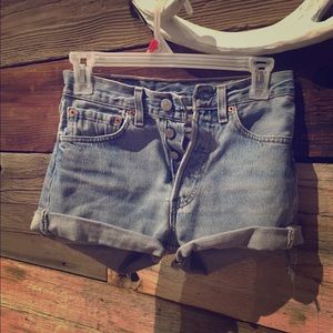 Vintage Levi cut off shorts