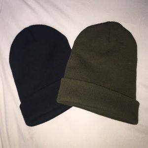 Black and Olive Beanie Bundle
