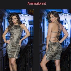 Animal print little Dress