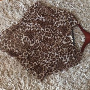 A cheetah print shirt