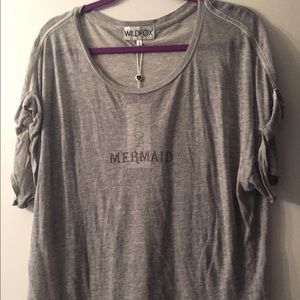 Wildfox "mermaid" slouchy tee