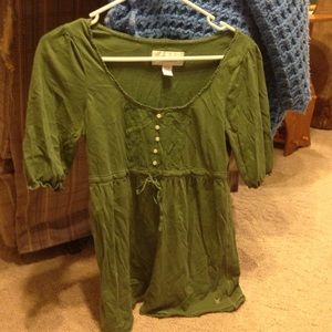AEO Hunter Green Blouse