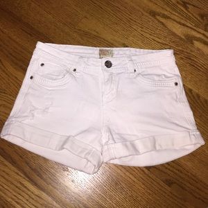 White High waisted shorts