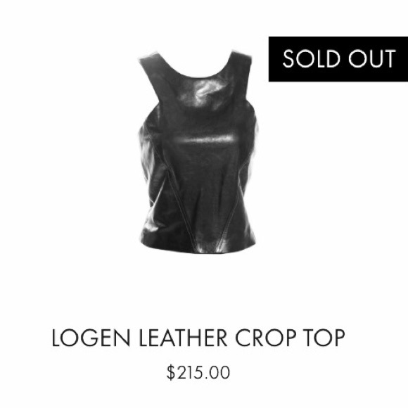 Consolidating💥 LIA LARREA black Logen leather top - Picture 3 of 3