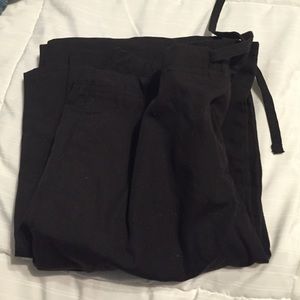 Black scrub pants