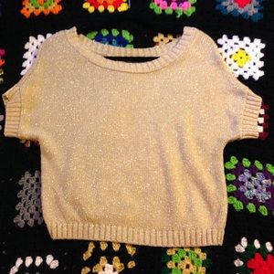 Gap Gold Shimmer Sweater S