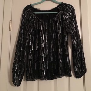 Metallic & black shirt! Great for New Years!