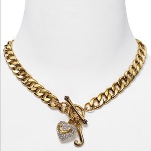 PAVE BANNER HEART STARTER NECKLACE