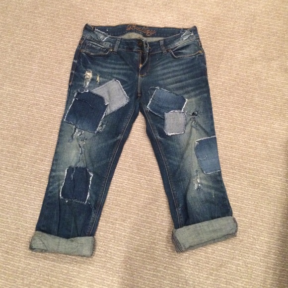 🚫sold🚫Patchwork boyfriend jeans