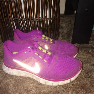 Purple Nike free run 3.0