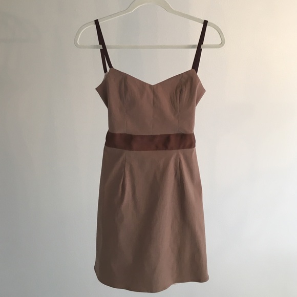 New w/o tags Paper Crown light brown dress
