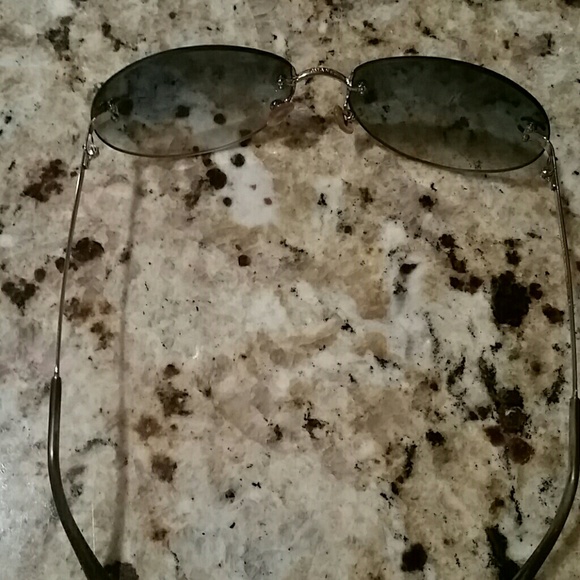 Sold Chanel sunglasses blue ombre frame vintage - Picture 3 of 4