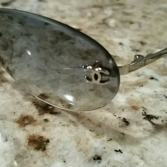 Sold Chanel sunglasses blue ombre frame vintage - Picture 4 of 4