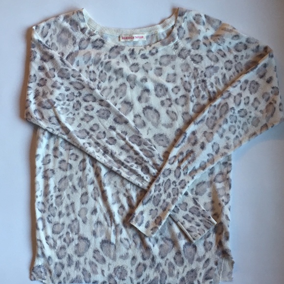 Rebecca Taylor leopard print sweater