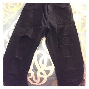 Topshop black Joni jeans size 30 inseam 34