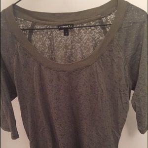 Green half sleeve top