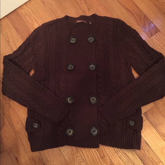 Cable Button Down Sweater