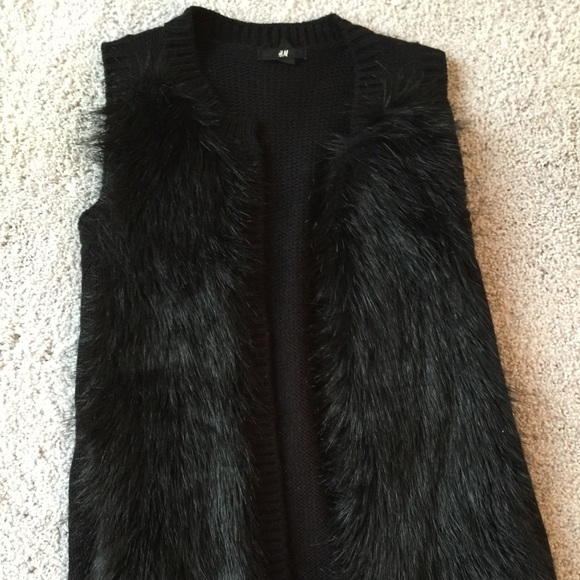 Faux fur vest