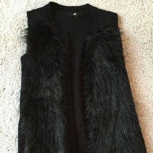 Faux fur vest