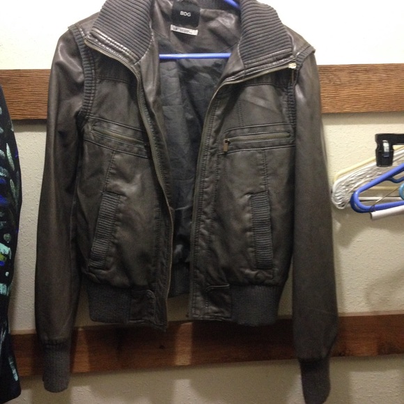 Urban Outfitters BDG leather bomber jacket