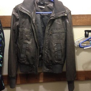 Urban Outfitters BDG leather bomber jacket