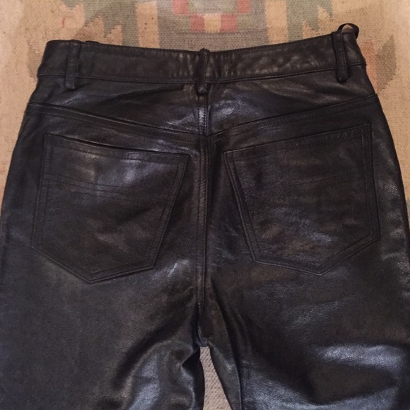 Black Leather Pants - Picture 4 of 4