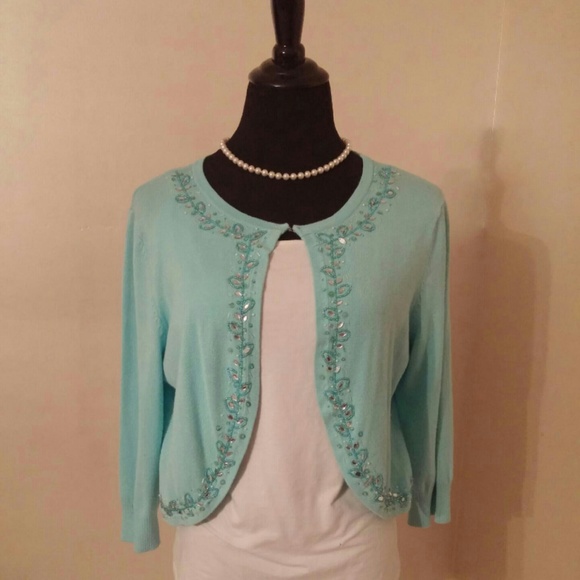 Turquoise shrug
