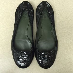 Tory Burch Reva Patent Leather Ballet Flat