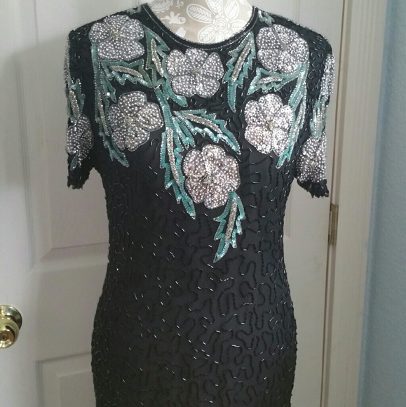 Lawrence Kazar Dresses & Skirts - Gorgeous beaded vintage dress !