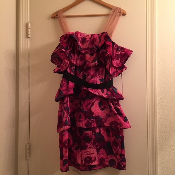 Lanvin H&M Tiered floral dress