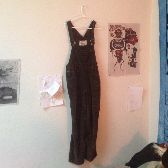 Brown VINTAGE corduroy overalls