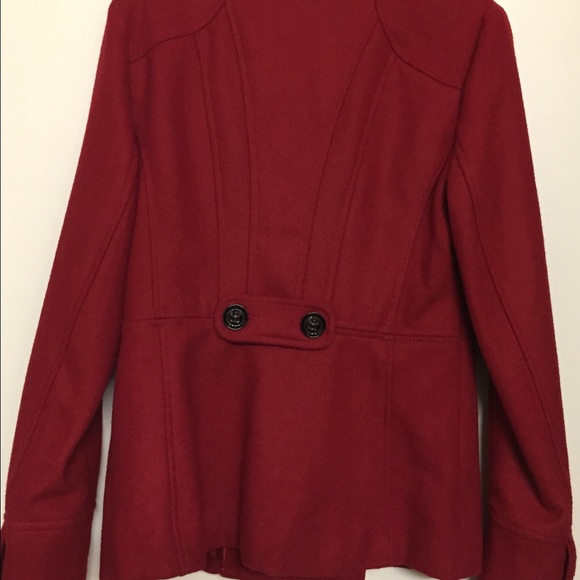 Guess red peacoat size Medium - Picture 2 of 3